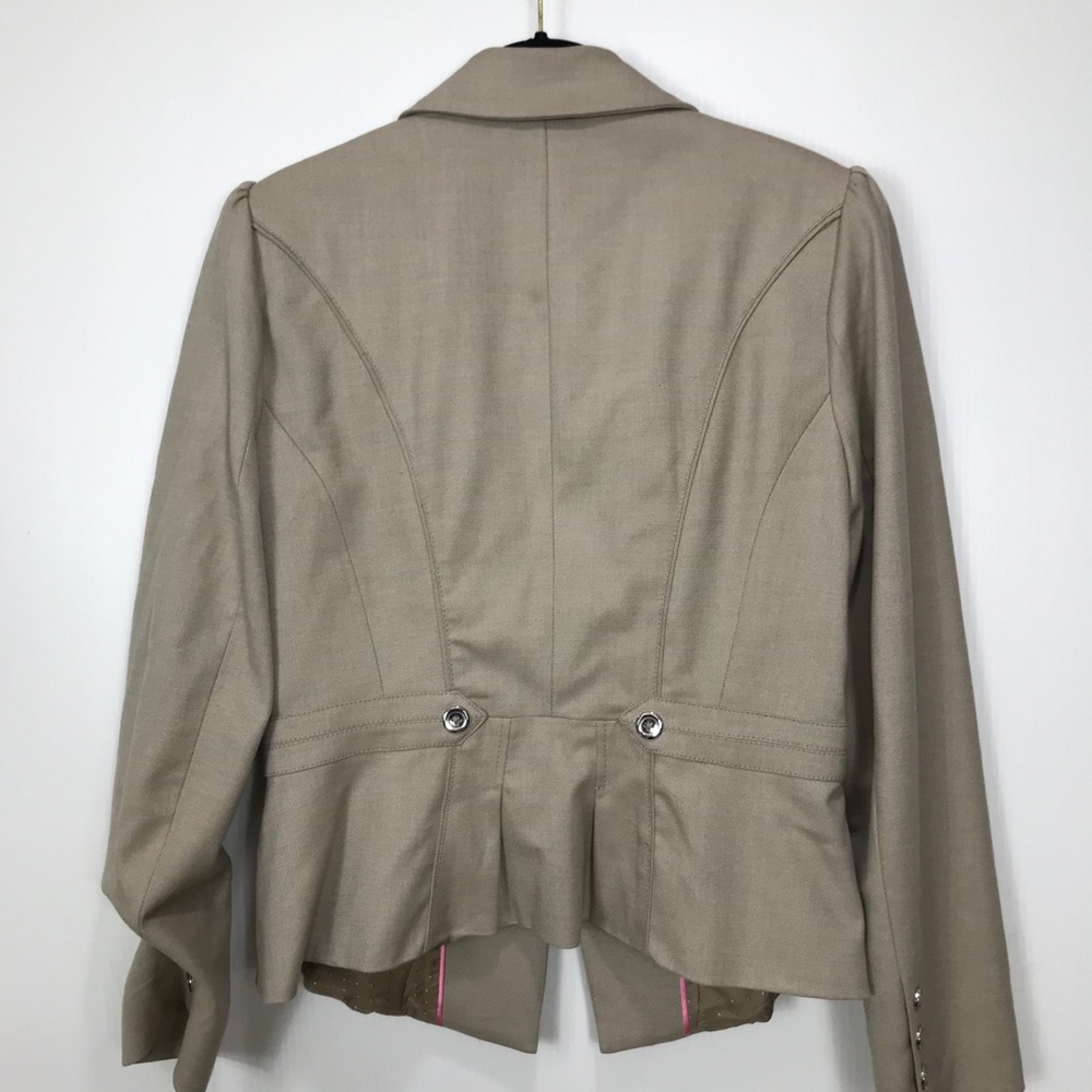 White House Black Market Tan Jacket Blazer Size 8 - Picture 6 of 10